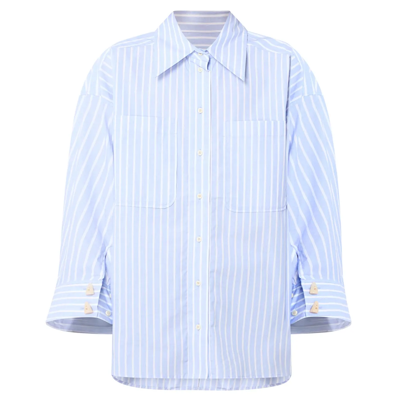 Sale Lynne Double Pocket Striped Shirt Women Tops