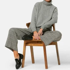 Outlet Lyra Check Wide Leg Trousers Women Trousers & Shorts