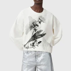 Discount Lyss Lila Floral Logo Sweatshirt Women Sweatshirts & Hoodies