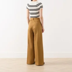 New Maciste Mid-Rise Wide Leg Trousers Women Trousers & Shorts