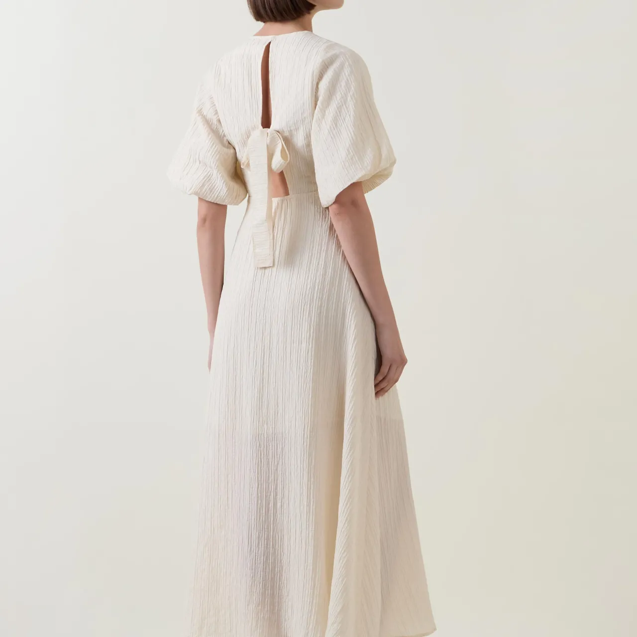 Best Maddie Puff-Sleeve Flared Dress Women Dresses