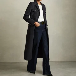 Discount Madison Single-Breasted Structured Coat Women Coats & Jackets