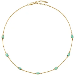 New Magma Gemstone Charm Choker Necklace Women Necklaces