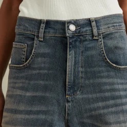 Online Mahni Mid-Rise Barrel-Leg Jeans Women Denim