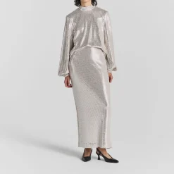 Online Maia Sequin Blouse Women Tops