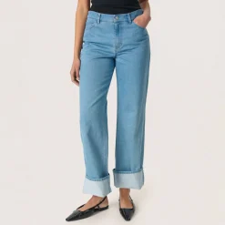 New Maise Mid-Rise Straight Leg Jeans Women Denim