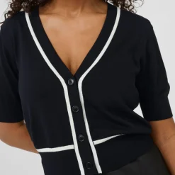 Online Mally Contrast Trim Cardigan Women Sweaters & Cardigans
