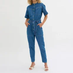 New Malo Denim Jumpsuit Women Jumpsuits