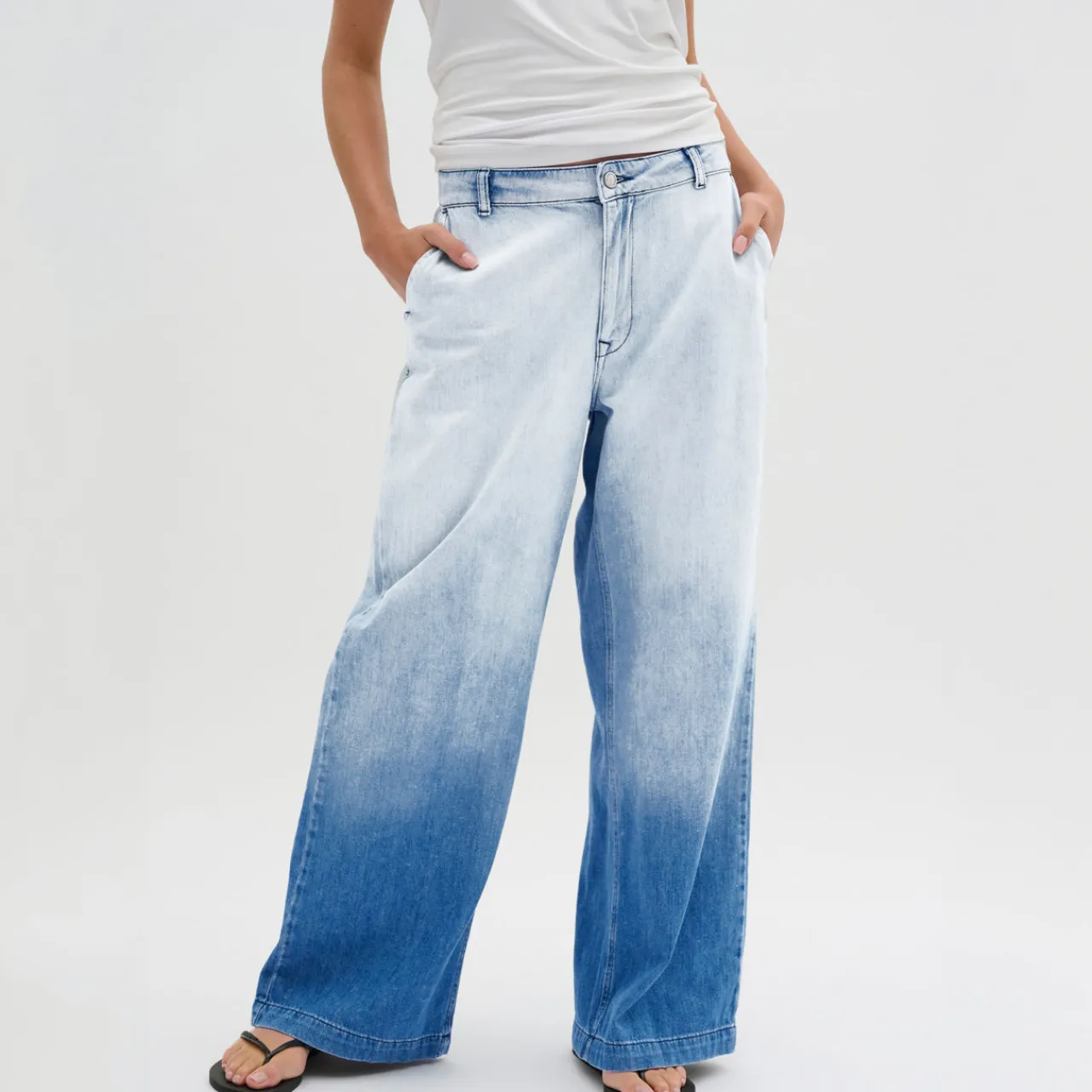 Discount Malo High-Rise Wide Leg Jeans Women Denim