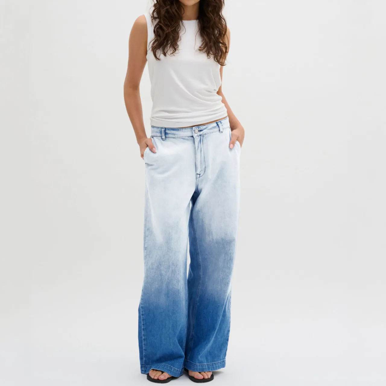 Discount Malo High-Rise Wide Leg Jeans Women Denim