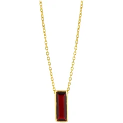 Outlet Manhattan Garnet Pendant Necklace Women Necklaces