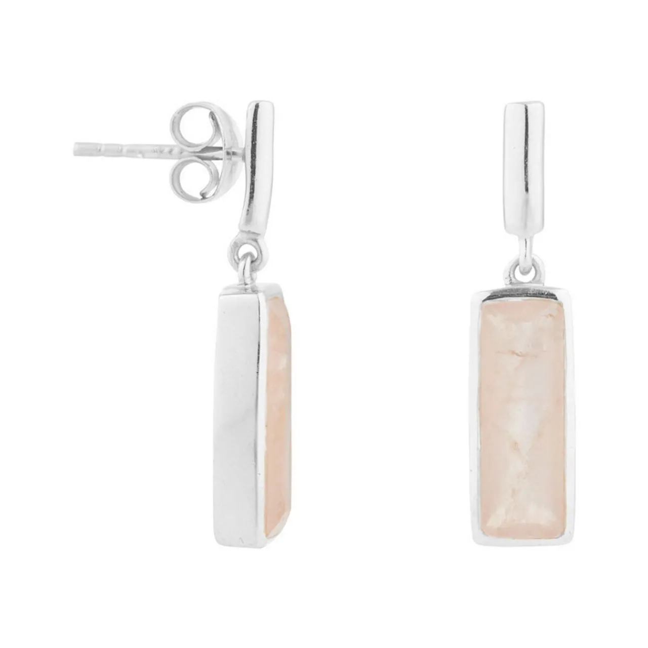 Online Manhattan Rose Quartz Drop Earrings Women Earrings