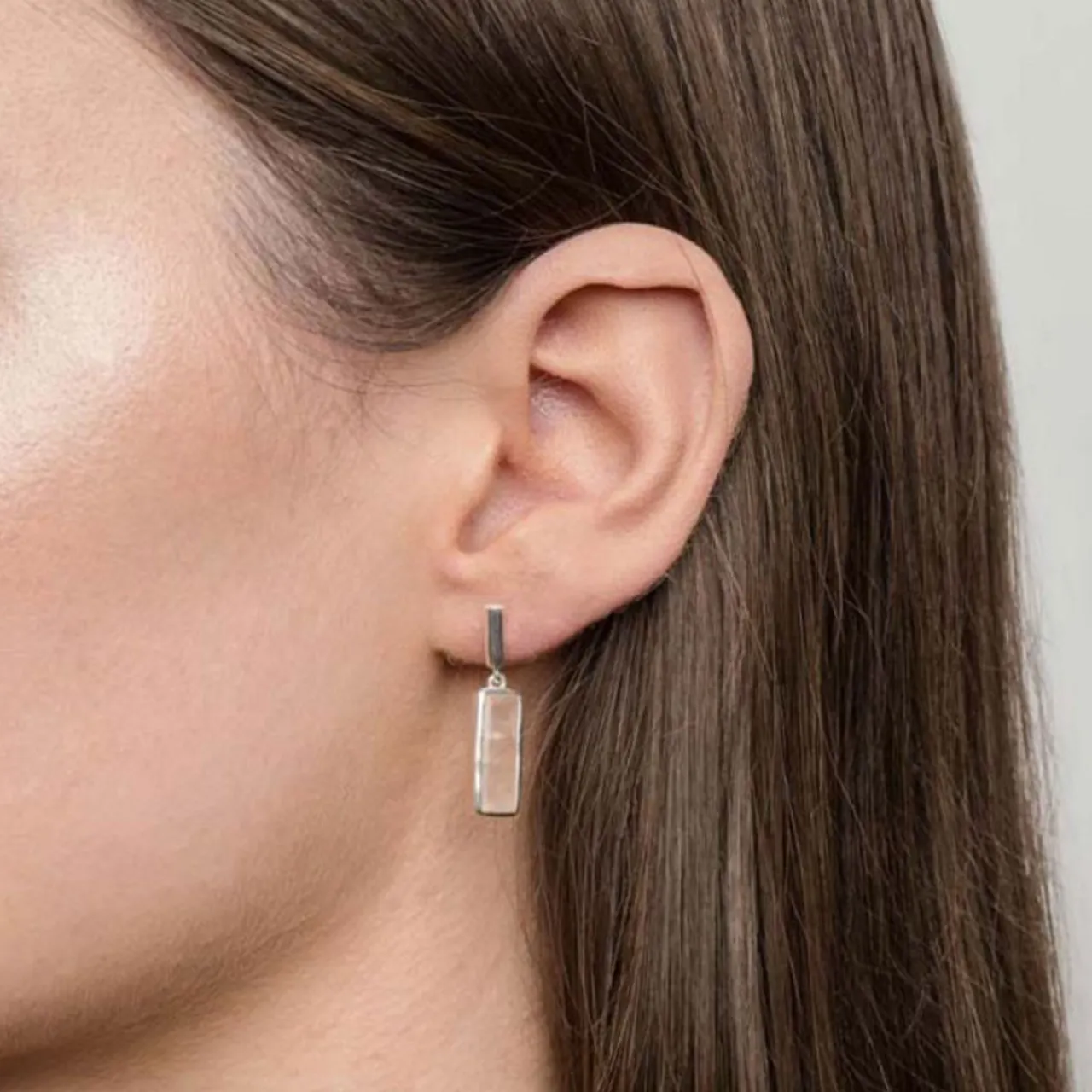 Online Manhattan Rose Quartz Drop Earrings Women Earrings