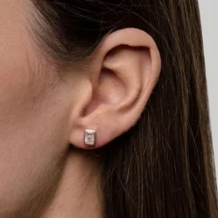 Clearance Manhattan Rose Quartz Stud Earrings Women Earrings