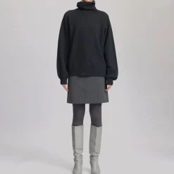 Hot Manzi Roll Turtleneck Wool Sweater Women Sweaters & Cardigans