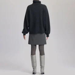 Hot Manzi Roll Turtleneck Wool Sweater Women Sweaters & Cardigans