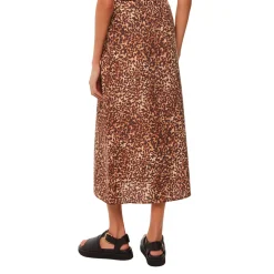 Clearance Marble Printed Front Slit Skirt Women Skirts