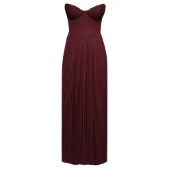 Hot Marcella Pleated Gown Women Dresses