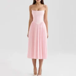 Marci Corset Pleated Dress Women Dresses