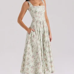 Sale Mariabella Floral Flared Dress Women Dresses
