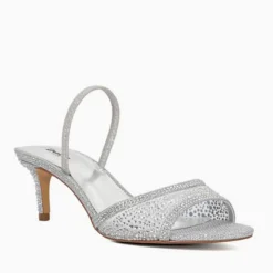 Clearance Mariko Embellished Open Toe Sandals Women Heels