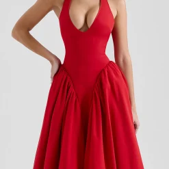 Clearance Marilyn Pleated Flared Dress Women Dresses