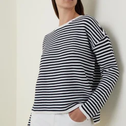 Hot Marine Striped Sweater Women Sweaters & Cardigans
