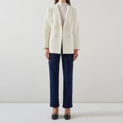 Outlet Mariner Tweed Double-Breasted Blazer Women Coats & Jackets