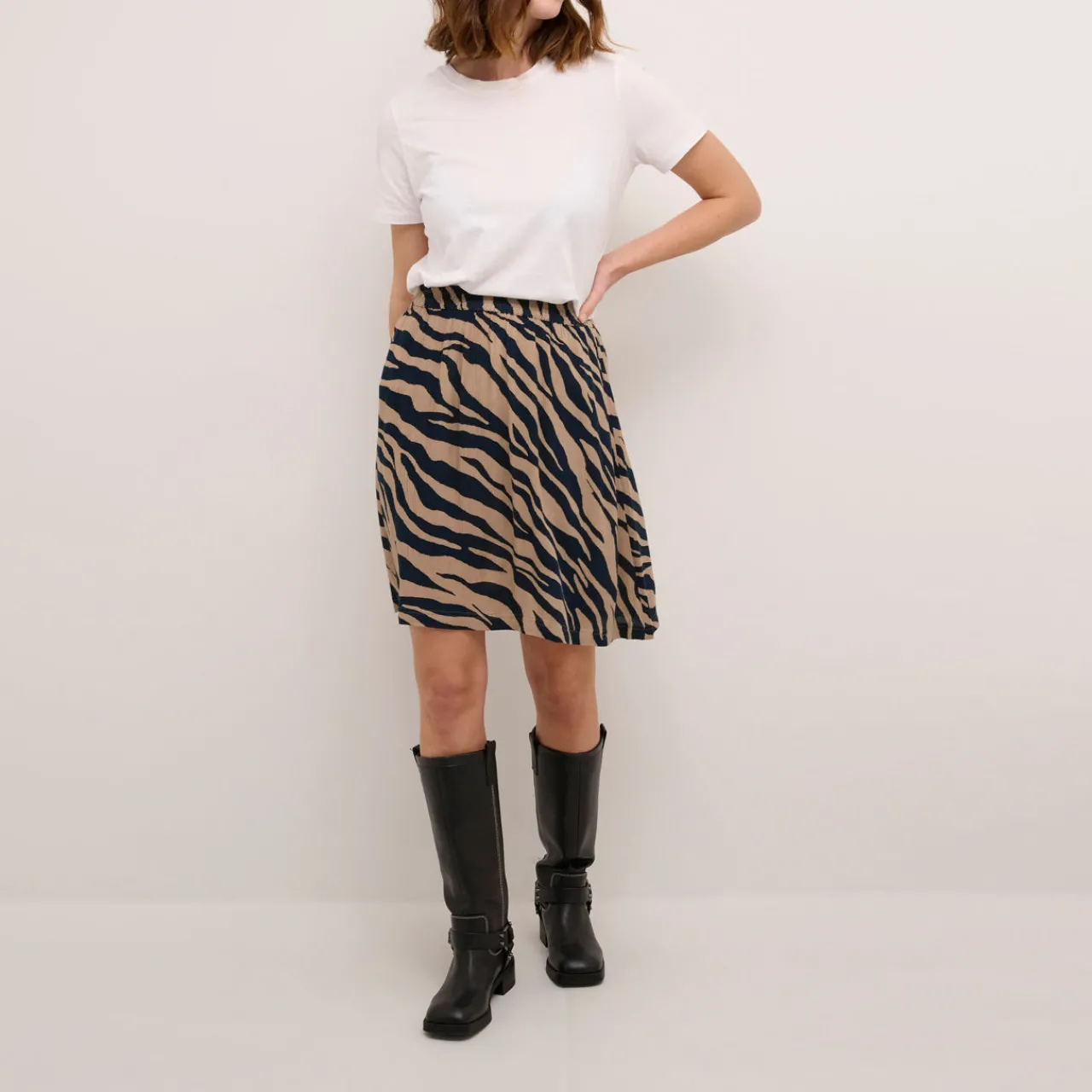 New Marita Printed Mid-Rise Skirt Women Skirts