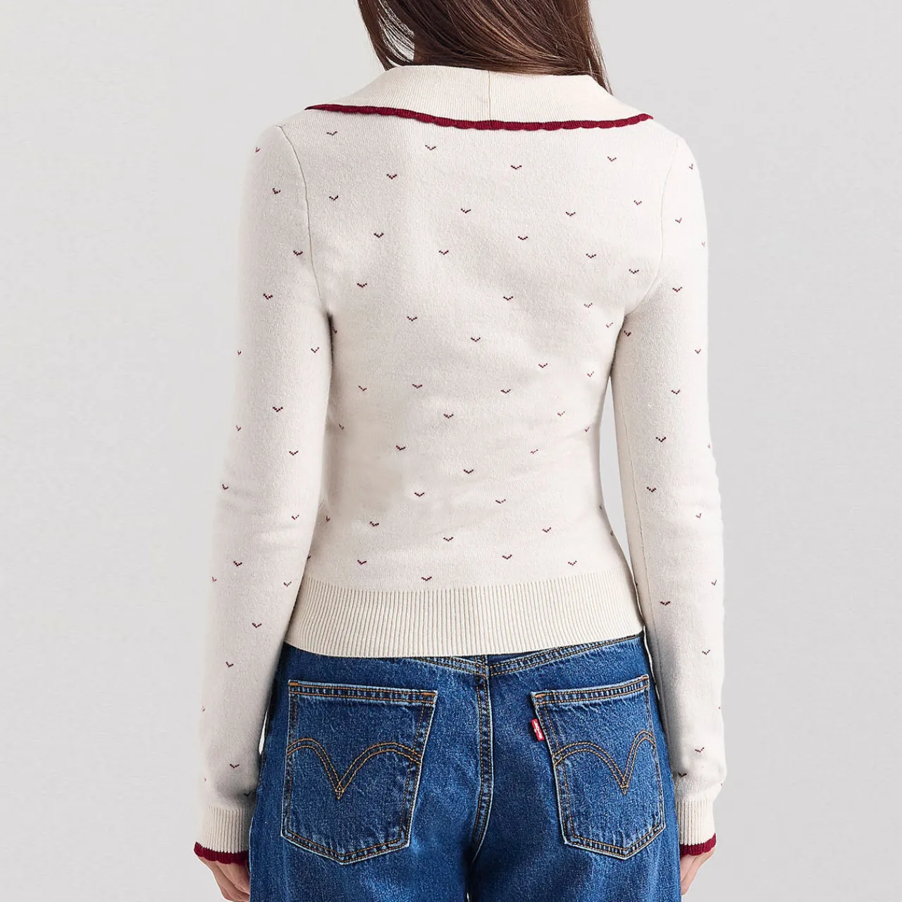 Clearance Marla Contrast Trimmed Cardigan Women Sweaters & Cardigans
