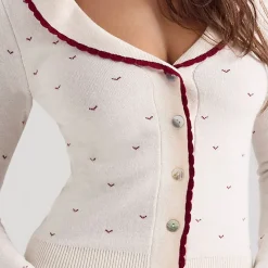 Clearance Marla Contrast Trimmed Cardigan Women Sweaters & Cardigans