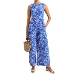 Sale Marta Leaf Wide Leg Jumpsuit Women Jumpsuits