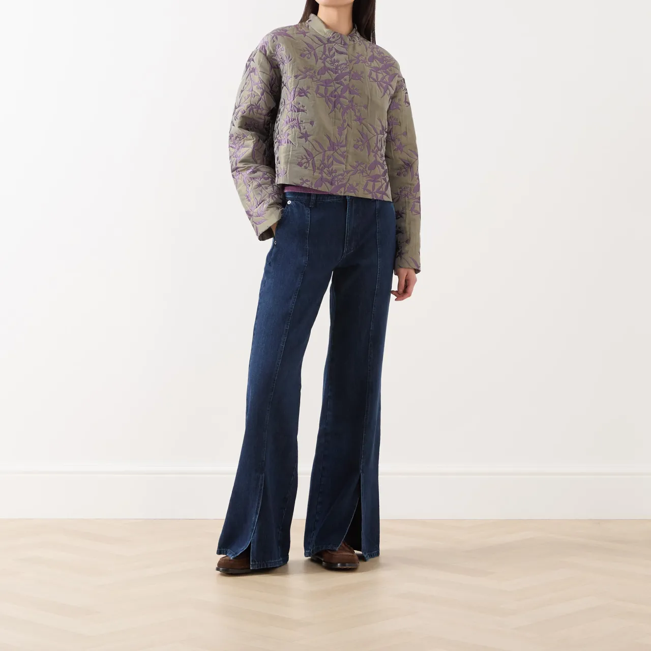New Marte Floral Matelassé Jacquard Jacket Women Coats & Jackets