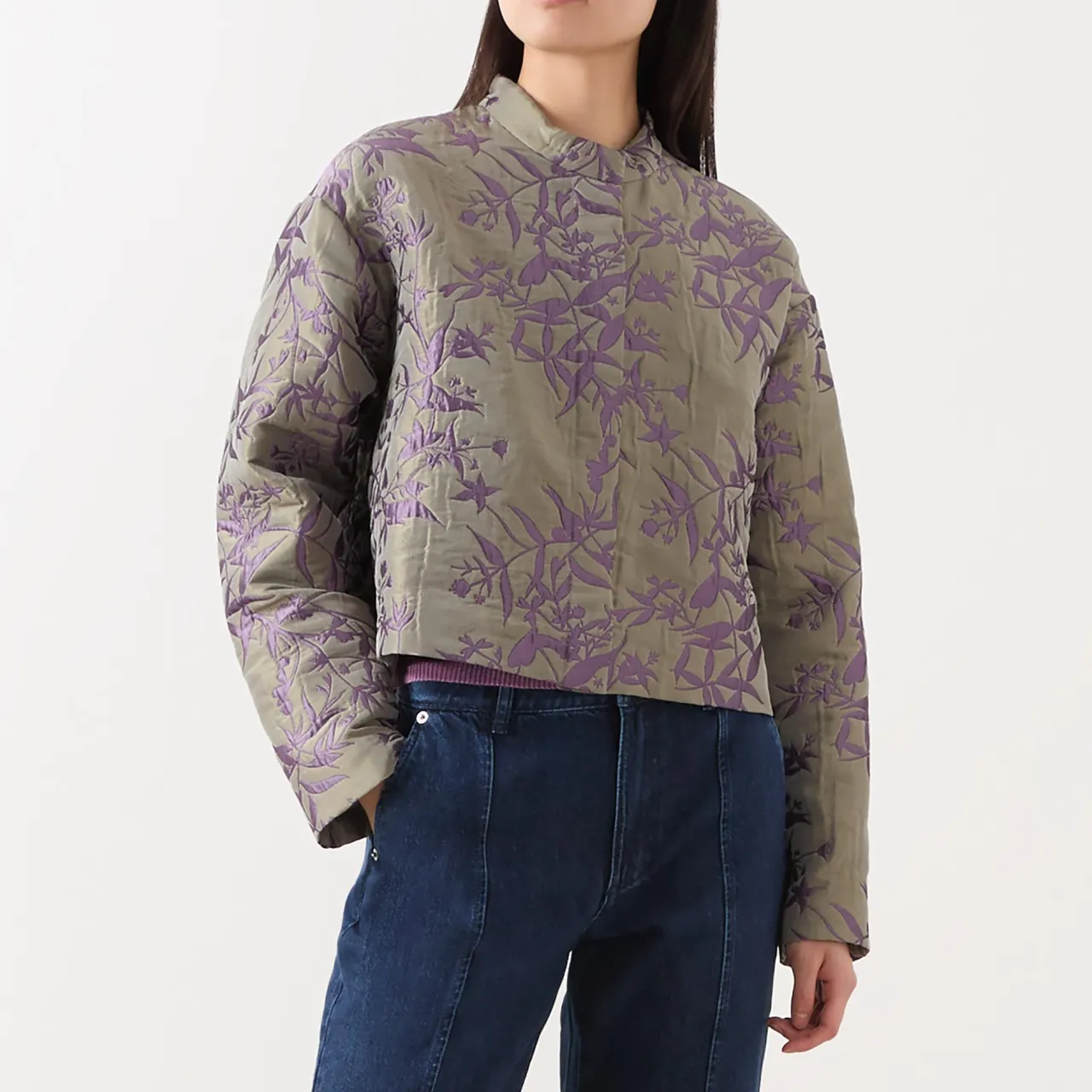 New Marte Floral Matelassé Jacquard Jacket Women Coats & Jackets