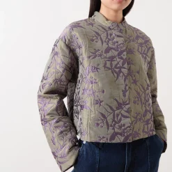 New Marte Floral Matelassé Jacquard Jacket Women Coats & Jackets