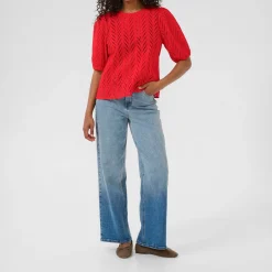 Masha Open Knit Top Women Sweaters & Cardigans