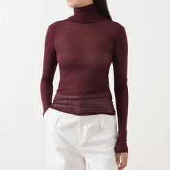 Online Massachusetts Fine-Knit Turtleneck Women Tops
