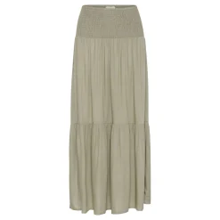Maxi Tiered Smocked Skirt Women Skirts