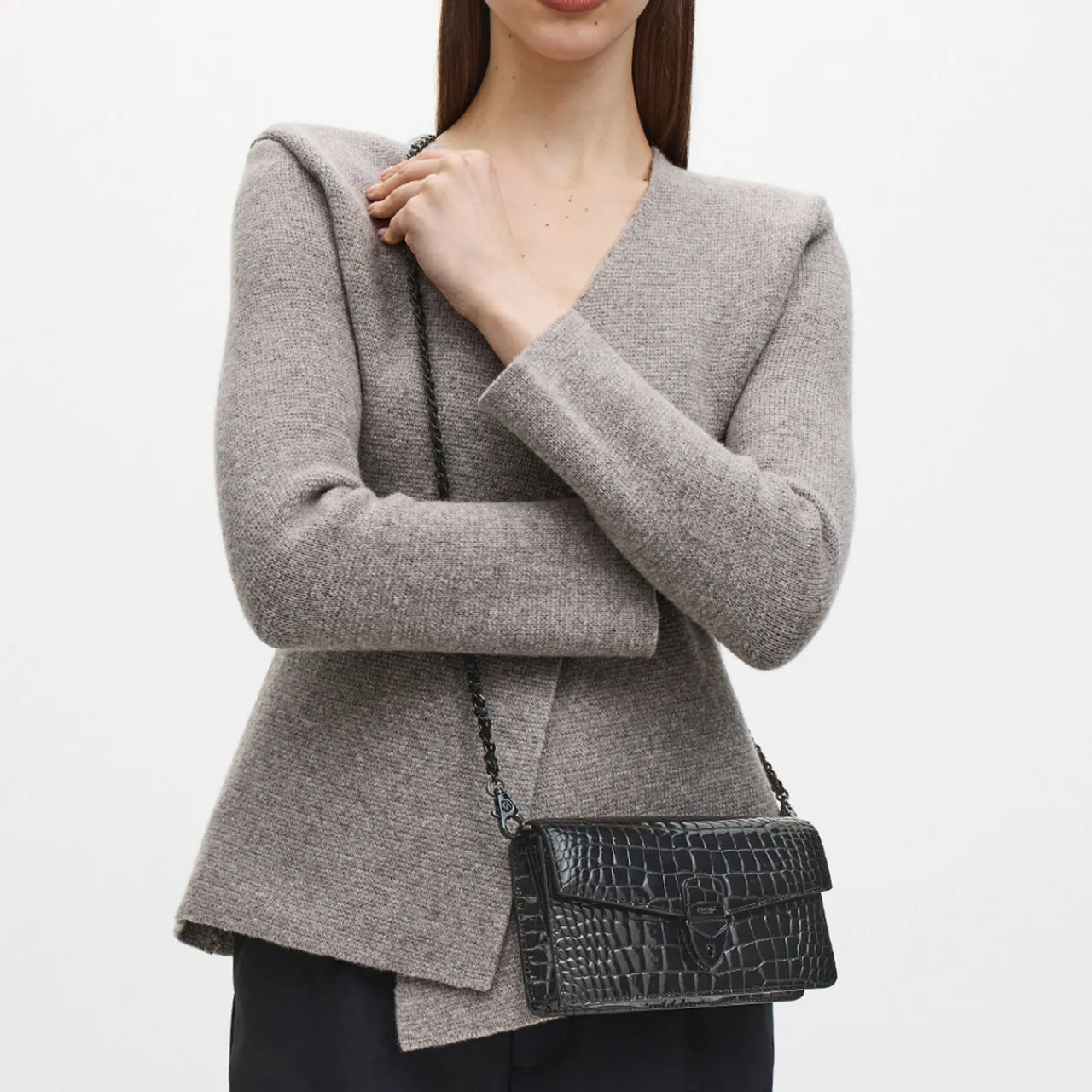Online Mayfair® 2 Patent-Croc Clutch Bag Women Clutch Bags