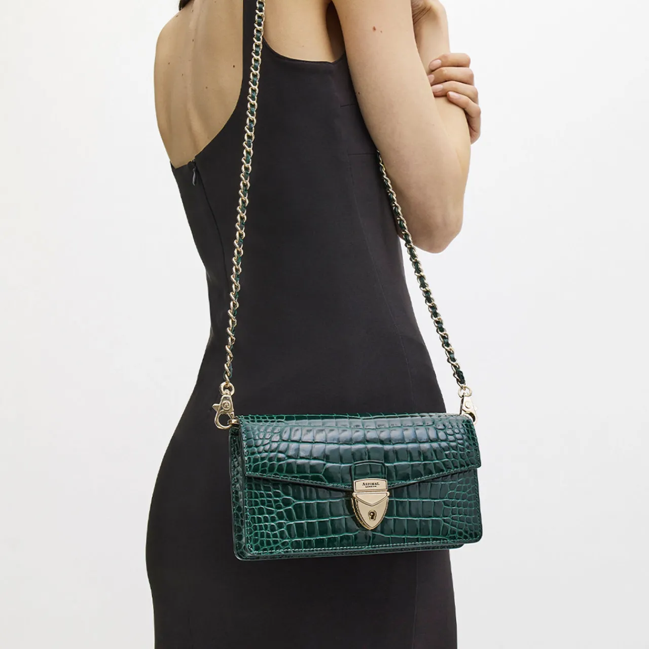 Online Mayfair® 2 Patent-Croc Clutch Bag Women Clutch Bags
