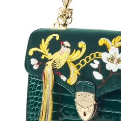 Mayfair® Embroidered Bird of Paradise Midi Crossbody Bag Women Crossbody Bags|Top Handle Bags