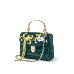 Mayfair® Embroidered Bird of Paradise Midi Crossbody Bag Women Crossbody Bags|Top Handle Bags