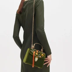 Sale Mayfair® Embroidered Birds of Paradise Midi Crossbody Bag Women Crossbody Bags