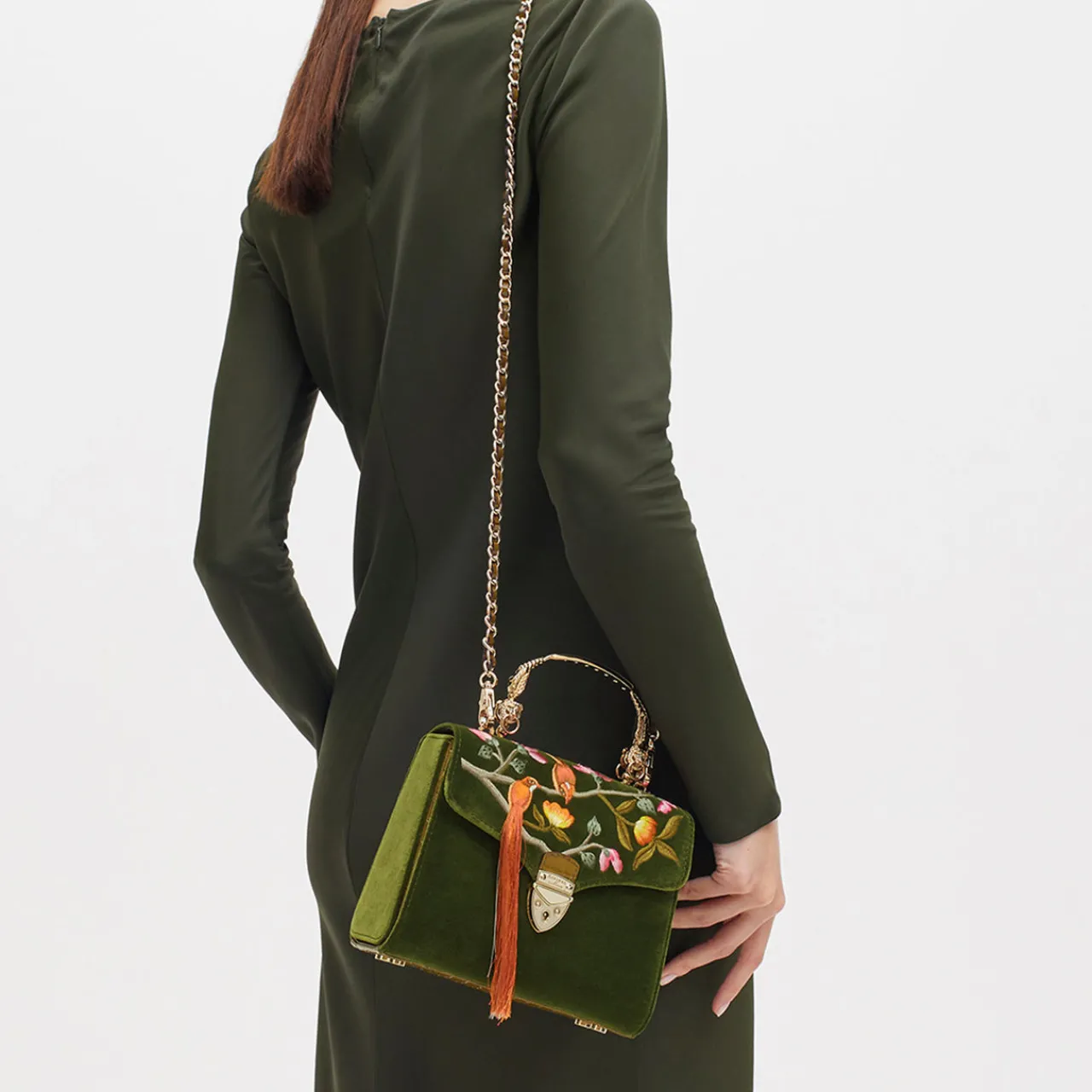 Sale Mayfair® Embroidered Birds of Paradise Midi Crossbody Bag Women Crossbody Bags