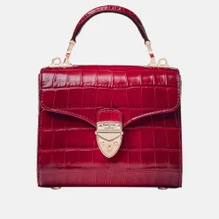New Mayfair® Mini Croc-Embossed Top Handle Bag Women Crossbody Bags|Top Handle Bags