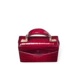 New Mayfair® Mini Croc-Embossed Top Handle Bag Women Crossbody Bags|Top Handle Bags