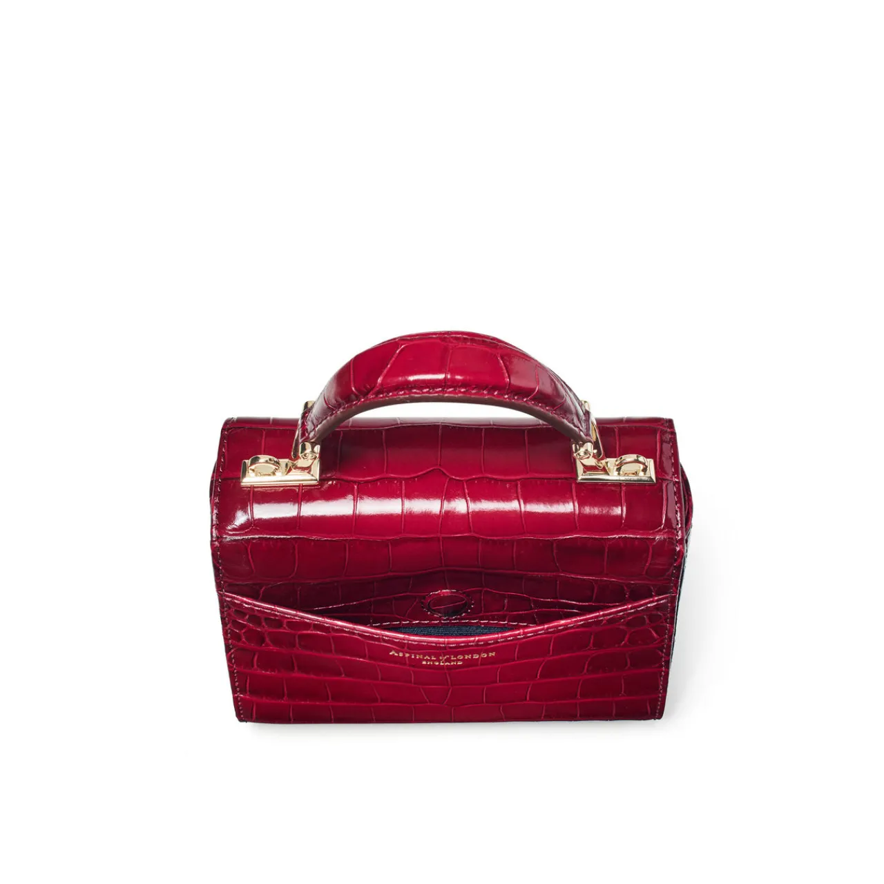 New Mayfair® Mini Croc-Embossed Top Handle Bag Women Crossbody Bags|Top Handle Bags