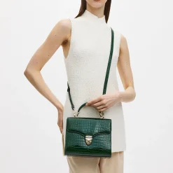 Best Mayfair® Patent-Croc Crossbody Bag Women Crossbody Bags|Top Handle Bags