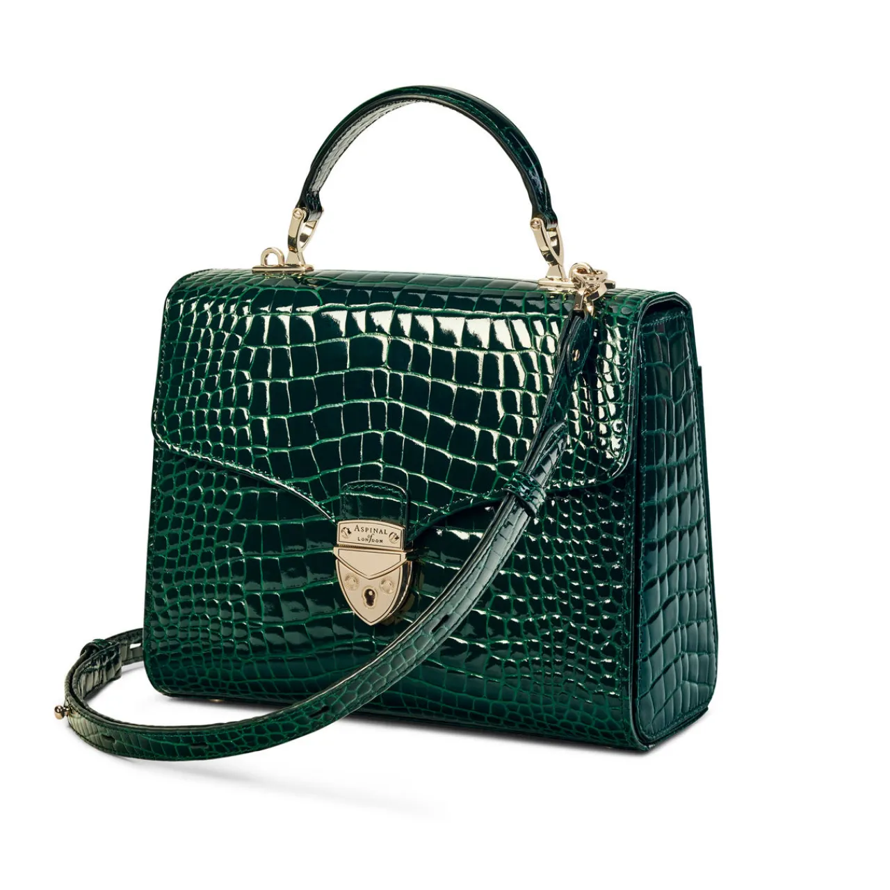Best Mayfair® Patent-Croc Crossbody Bag Women Crossbody Bags|Top Handle Bags