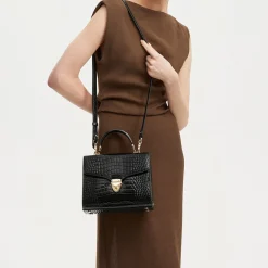 Sale Mayfair® Patent-Croc Crossbody Bag Women Crossbody Bags